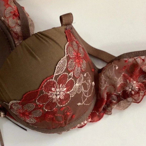 Massam Embroidered Padded Bra Made in Brazil New with Tags - Picture 5 of 8